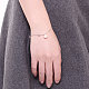 Argent sterling bracelets shell perle boule BJEW-BB03054-A-5