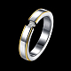 Regali di san valentino anelli da donna in acciaio al titanio con cuore in zirconi cubici RJEW-BB16407-8-2