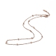 Ионное покрытие (ip) 304 ожерелье-цепочка из нержавеющей стали для мужчин и женщин NJEW-K245-011B-1