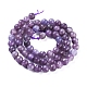 Natural Lepidolite/Purple Mica Stone Beads Strands G-D0020-15-8mm-2