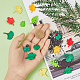 HOBBIESAY 40pcs 4 Sets Leaf Resin Cabochons 20-33x15-21mm Slime Charms Maple Leaves Flatback Beads Embellishments Flatback Ginkgo Leaves Resin Charms for Scrapbooking Hair Clip Phone Case DIY Crafts CRES-HY0001-01-3