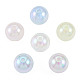 Perline acriliche con placcatura iridescente arcobaleno OACR-N010-073B-2