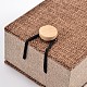 Прямоугольник деревянный кулон ожерелье коробки X-OBOX-N013-03-2