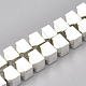 Chapelets de perles en hématite synthétique sans magnétiques G-T114-41-2