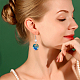 SUNNYCLUE 1 Box DIY 6 Pairs Murano Glass Earrings Millefiori Flower Lampwork Beads Dangle Drop Earrings for Jewellery Making Kit Applies Beginners Girls Women Adults DIY-SC0005-93-6