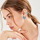 Anattasoul 20 pièces 10 couleurs 304 boucles d'oreilles créoles en acier inoxydable pour femmes EJEW-AN0003-84-4