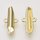 合金リンクコネクター  弾丸の形  ライトゴールド  17x8x3mm  穴：1mm PALLOY-N150-42-2