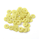 Perline piatte rotonde ecologiche fatte a mano in argilla polimerica CLAY-R067-8.0mm-22-4