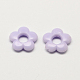 Opaques cadres de perles de fleurs acrylique X-SACR-Q100-M054-2