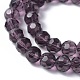 Faceted Glass Round Beads Strands X-GF8mmC05-3