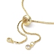 Bracelet coulissant à maillons coquillages et perles naturelles BJEW-JB09691-3