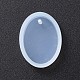 Moules à pendentif en silicone bricolage de forme ovale X-AJEW-P038-01-2