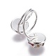 Гальванические стеклянные кольца манжеты RJEW-JR00248-05-2