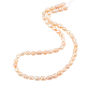 NBEADS 1 Strand Grade A Natural Cultured Freshwater Pearl Beads Strands PEAR-NB0001-01-1