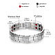 Bracelets de bande de montre de chaîne de panthère d'acier inoxydable de Shegrace JB672A-3