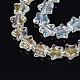 Electroplate Glass Beads Strand EGLA-S188-17-B04-2