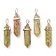 Natural & Synthetic Gemstone Pendants G-M378-01P-A-2