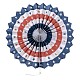 Fan de roue de papier de soie coloré artisanat DIY-TAC0002-01-6