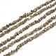Natural Pyrite Nuggets Beads Strands X-G-I125-84-1