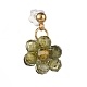 Collane con ciondolo in zirconia cubica e set di gioielli con orecchini a bottone SJEW-JS01211-14