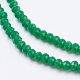 Chapelets de perle en verre opaque de couleur unie GLAA-F076-A01-3