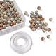 100 pièces 8mm perles de jaspe aqua terra naturel DIY-LS0002-35-1