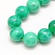 Natural Peacock Agate Round Bead Strands G-N0081-8mm-11-2