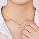 Shegrace 925 collar con colgante de plata esterlina JN504B-3