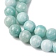 Природных амазонит бисер нитей G-K068-03-8mmA-4
