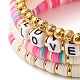 Polymer Clay Heishi Beads Bracelets Set BJEW-JB07242-03-8