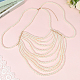 Пластиковые искусственные жемчужины круглые бусины плечевые цепи AJEW-WH20006-210-3