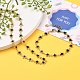 Alloy Enamel Star Link Chain Bracelets & Necklaces Jewelry Sets X-SJEW-JS01140-2