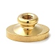 Golden Plated Wax Seal Brass Stamp Head AJEW-C031-01A-3