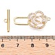 Латунные застежки-молнии из прозрачного кубического циркония KK-N054-143G-A-4
