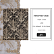 Benecreat 1 Stück Polyester 3D floral bestickter Spitzenstoff mit gewelltem Rand OCOR-BC0005-50-2