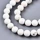 Natural Magnesite Beads Strands G-S373-003-6mm-4