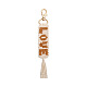 Valentine's Day Word Love Hand-woven Cotton Pendant Decorations BOHO-PW0001-068C-1