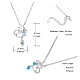Ожерелья с подвесками shegrace 925 из стерлингового серебра JN864A-6