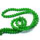 Chapelets de perles rondes en verre imitation jade peint DGLA-Q021-4mm-10-3