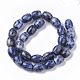 Chapelets de perles de pierre tache bleue naturelle G-S364-038-2