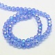 Electroplate Glass Beads Strands X-EGLA-J042-4mm-AB02-2