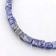 Würfel natürlichen blauen Fleck Jaspis Perlen Stränge G-P057-05-3