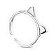 Shegrace adorabili anelli per polsini in argento sterling placcato rodio JR54A-02-1