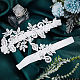 CRASPIRE Bridal Wedding Garter Flower Lace Wedding Garter Set for Bride DIY-WH0308-149A-5