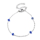 304 bracelet chaîne forçat en acier inoxydable avec rondelles en émail perlées BJEW-G683-02P-2