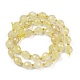 Естественный лимонный кварц нитей бисера G-N342-149I-23-3
