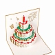 3D Pop Up Birthday Cake with Candle Greeting Cards DIY-N0001-127G-2