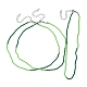 Facettierte Unterlegscheibe-Glasperlen-Halskette für Frauen NJEW-M208-02A-2