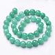 Brins blancs naturels de perles de jade de pierres précieuses G-D610-10mm-4