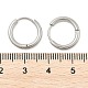 Серьги-кольца из нержавеющей стали 304 EJEW-P177-P-07-3